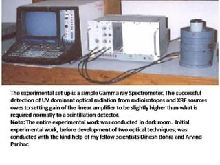 4. Uncoomon experimental set-up- Gamma Ray Spectrometer