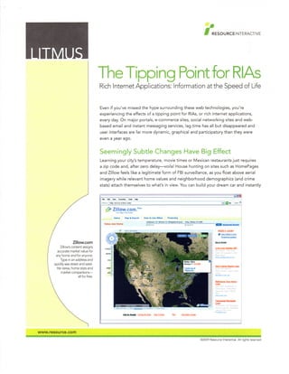 The Tipping Point for RIAs_RI Litmus_2009_Nita Rollins