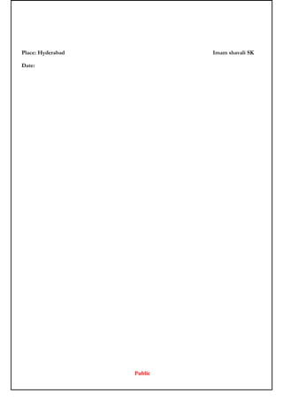 Place: Hyderabad Imam shavali SK
Date:
Public
 