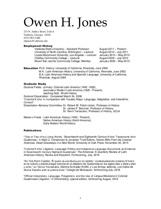 references curriculum vitae