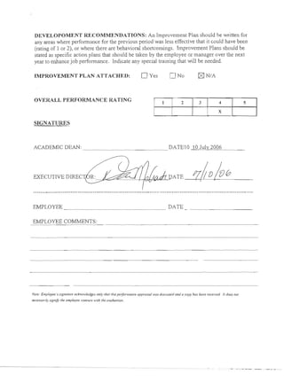 Faculty Performance Appraisal