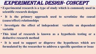 41_experimental_ research. CLASSIFICATION | PPTX