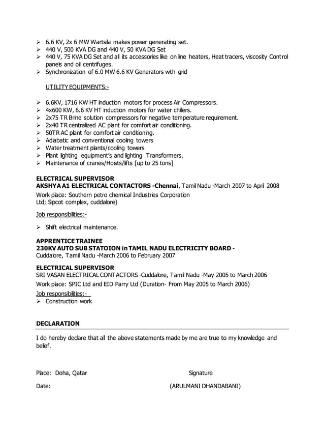 RESUME_ ARULMANIELECTRICAL COMMISSIONING ENGINEER (1) PDF