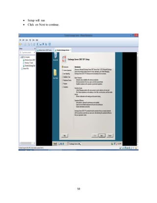 59
 Setup will run
 Click on Next to continue.
 