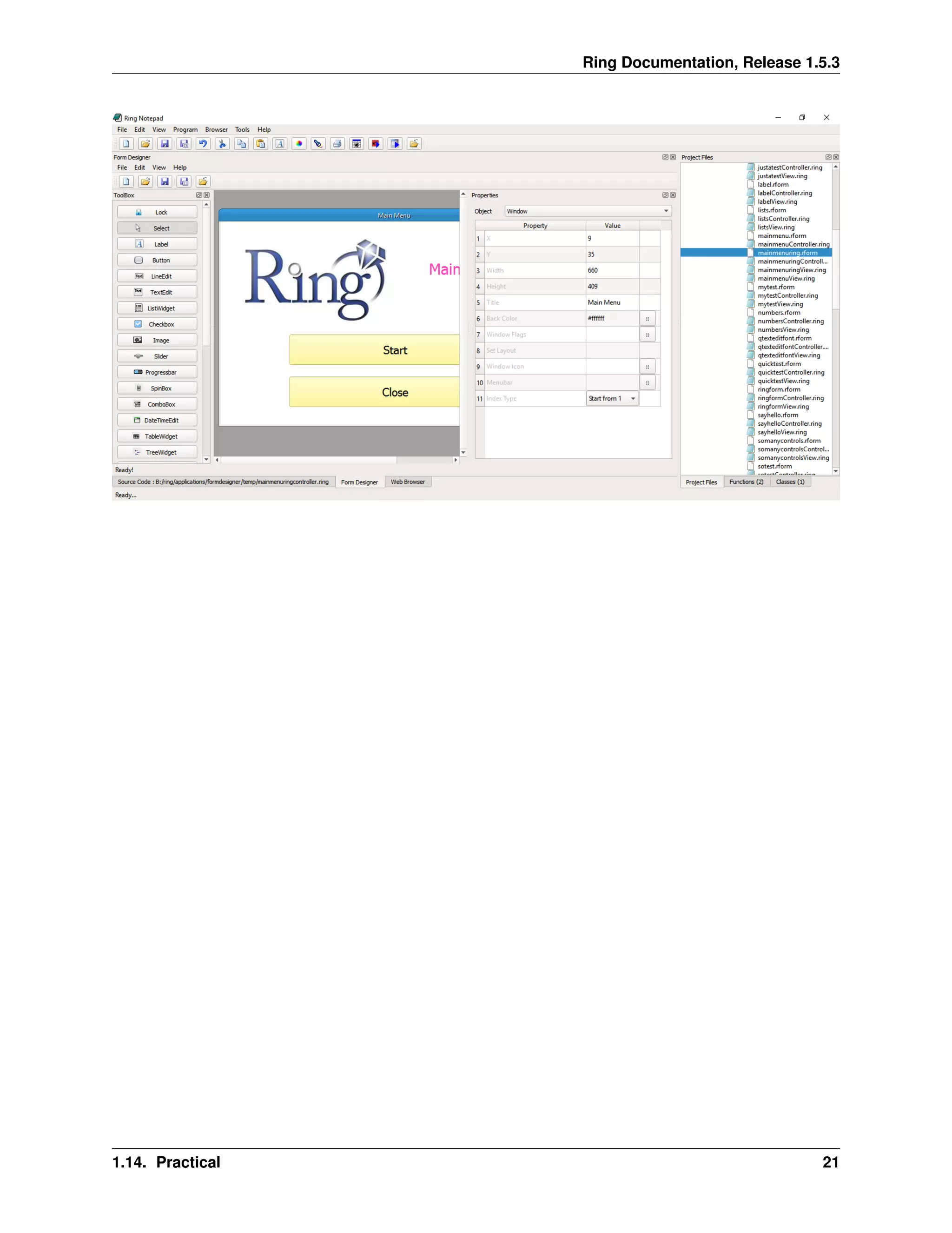 The Ring programming language version 1.5.3 book - Part 5 of 184 | PDF
