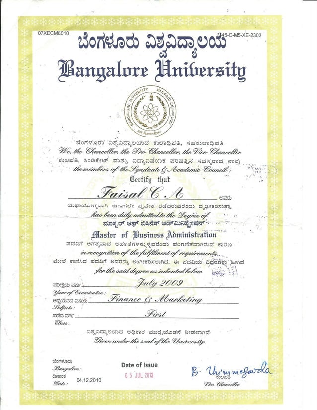 MBA cirtificate attested | PDF