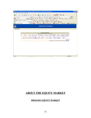 ABOUT THE EQUITY MARKET
PRIMARY EQUITY MARKET
52
 