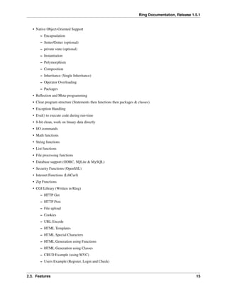 The Ring programming language version 1.5.1 book - Part 5 of 180 | PDF ...