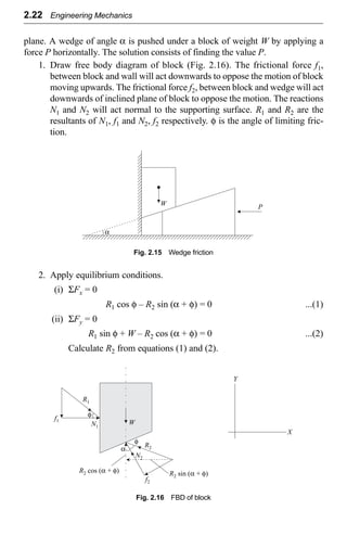 friction Engineering machanics | PDF