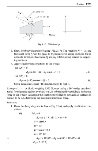 friction Engineering machanics | PDF