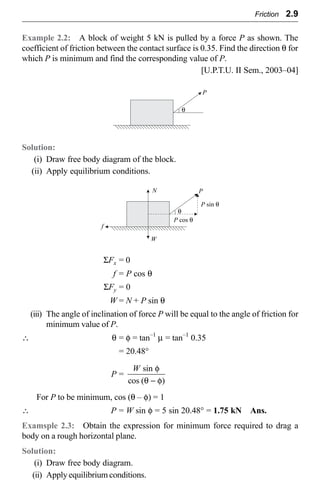 friction Engineering machanics | PDF