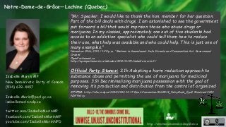 Notre-Dame-de-Grâce—Lachine (Quebec) 
"Mr. Speaker, I would like to thank the hon. member for her question. 
Part of the b...