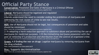 http://unschedulecannabis.blogspot.ca
Official Party Stance
Conservative: Possession and Sales of Marijuana is a Criminal ...