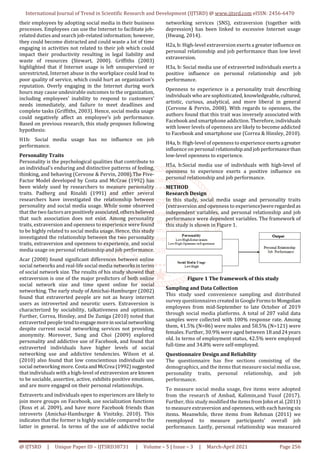 The Influence of Social Media Usage and Personality Traits on Personal ...