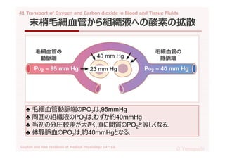 41 transport of oxygen and carbon dioxide in blood and tissue fluids ...