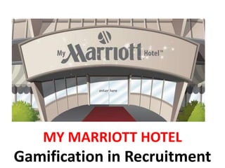MY MARRIOTT HOTEL
Gamification in Recruitment
 