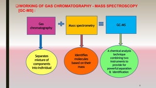 GAS CHROMATOGRAPHY-MASS SPECTROSCOPY [GC-MS] | PPTX | Chemistry | Science
