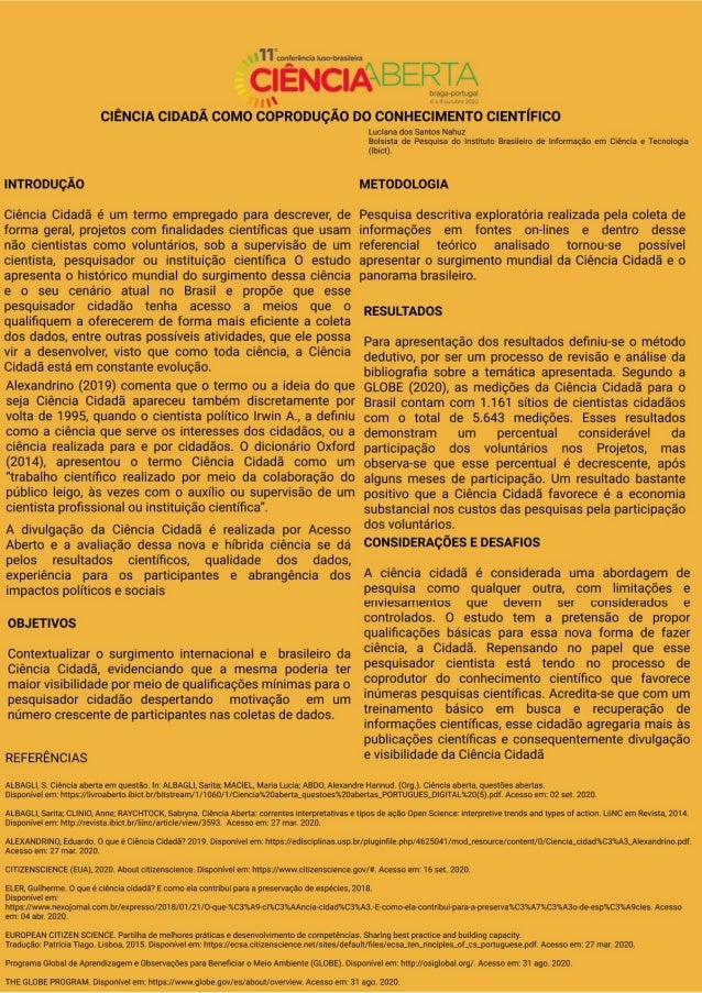 Ciência Cidadã: coprodução do conhecimento científico