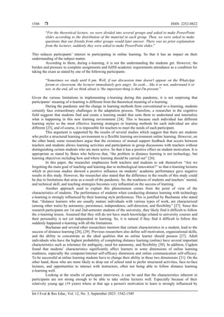 Student perception of online learning activities during COVID-19 ...