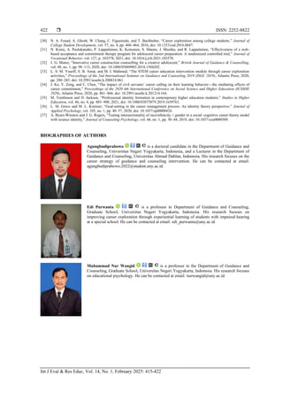 Development and validation of Indonesian youth career identity scale ...