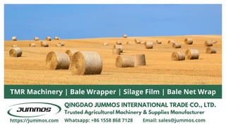 bale wrapper, tmr machinery, tmr mixer, silage film manufacturer, bale net wrap supplier