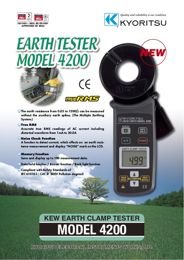 Kyoritsu 4200 Earth Clamp Tester