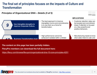 Organizational DNA: 10 Core Principles | PDF