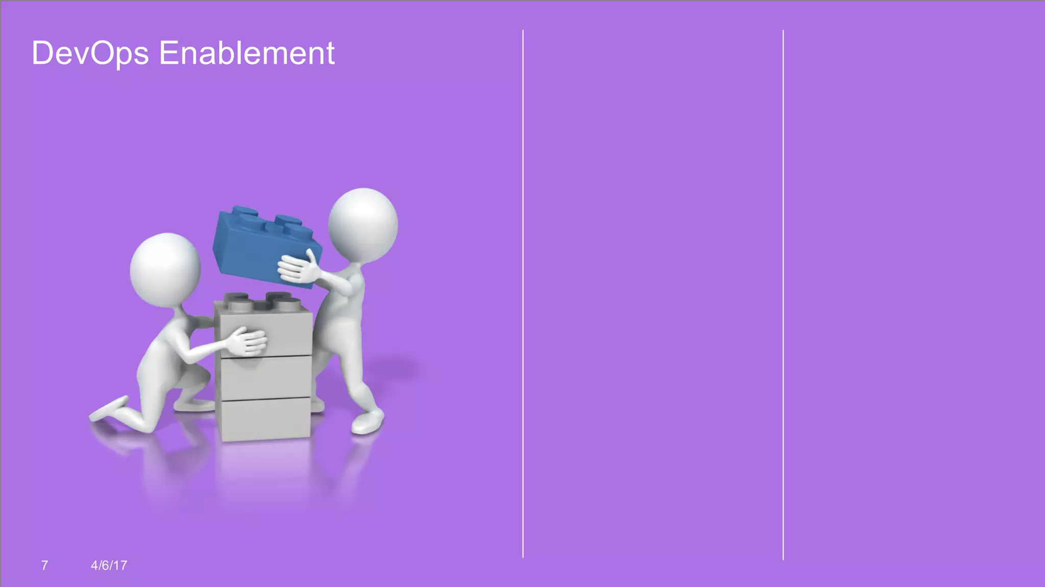 DevOps Enablement
7 4/6/17
 