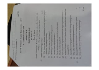 BPUT MCA 4th sem 2014 | PDF