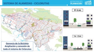 SISTEMA	
  DE	
  ALAMEDAS	
  -­‐	
  CICLORUTAS	
  
Gerencia	
  de	
  la	
  Bicicleta	
  
Ampliación	
  y	
  conexión	
  de	
  
todo	
  el	
  sistema	
  de	
  Ciclorutas	
  	
  
 
