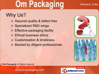 M.S Barrels And Containers by Om Packaging Sonipat