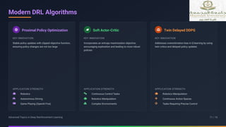 advanced trends in deep reinforcement learning | PPTX