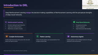 advanced trends in deep reinforcement learning | PPTX