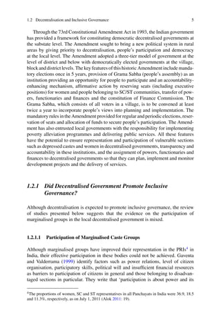 Decentralised Governance Development Programmes and Elite Capture D ...