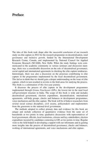 Decentralised Governance Development Programmes and Elite Capture D ...