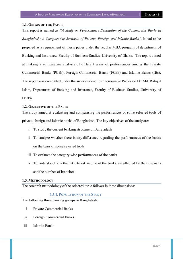 Dissertation report for mba