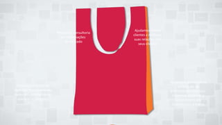 Fazemos pesquisa de
mercado, transformando
dados em conhecimento
aplicável ao negócio.
Prestamos consultoria
em informações
de mercado
Ajudamos nossos
clientes a melhorar
suas relações com
seus clientes
Auxiliamos as marcas na
construção do
Commitment com seus
Clientes e alavancar o
Commitment dos
Clientes com a marca
 