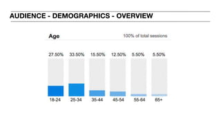 AUDIENCE - DEMOGRAPHICS - OVERVIEW
 