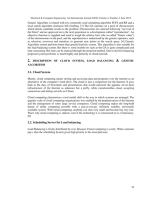 PROCESS OF LOAD BALANCING IN CLOUD COMPUTING USING GENETIC ALGORITHM | PDF