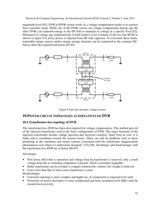 STATE OF THE ART: DYNAMIC VOLTAGE RESTORER FOR POWER QUALITY ...