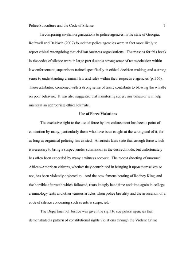 Law Enforcement Ethics Police Subculture And The Code Of Silence Ande Law Enforcement Ethics Police Subculture And The Code Of Silence Ande