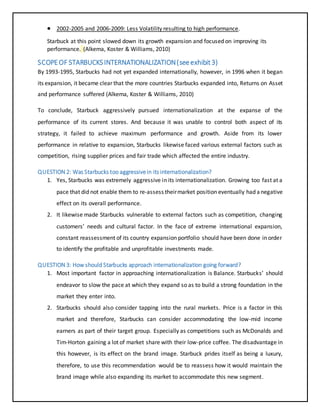 RESUMING INTERNATIONALIZATION OF STARBUCKS | DOCX