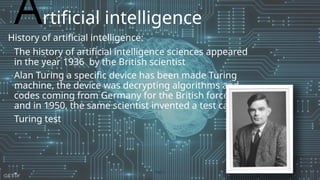 History of Artificial intelligence in brief | PPTX