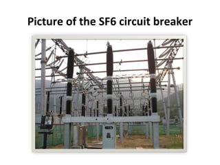 Picture of the SF6 circuit breaker
 