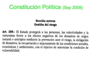 Constitución Política (Sep 2008)
 