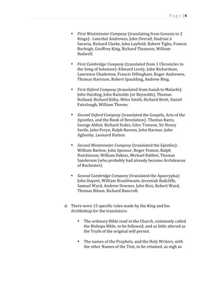 Textual History of the King James Bible | PDF