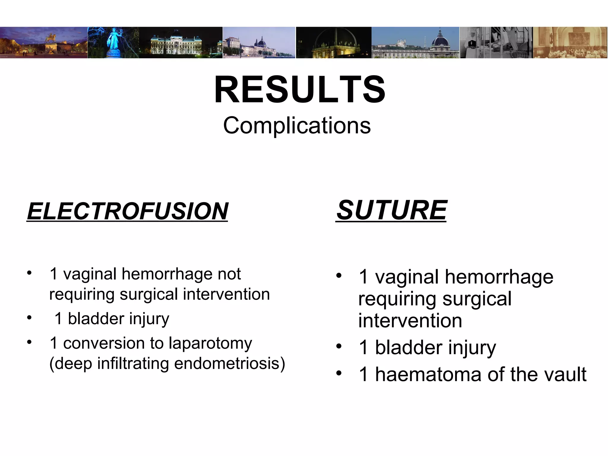 Vaginal hysterectomy using electrofusion: a study of 96 cases | PPT