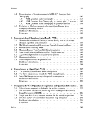 NMR quantum information processing 1st ed Edition Ivan Oliveira | PDF