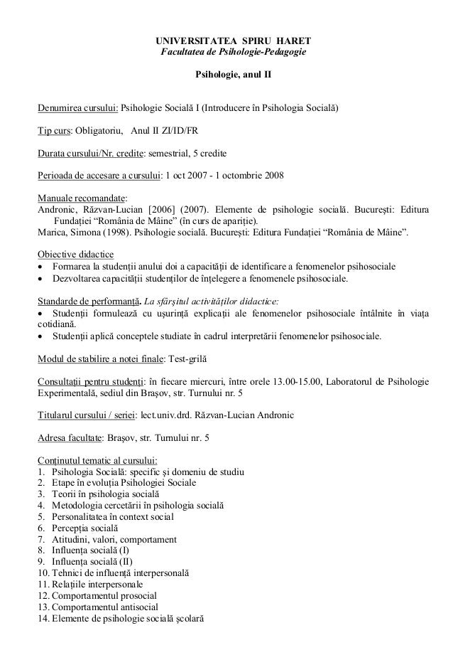 42372785 Psihologie Sociala 121107022939 Phpapp01