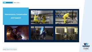 WWMetalwork Main Skills
WeedsWest Global Solutions
Adding value to your projects
Maintenance, Conservation
and Support
 